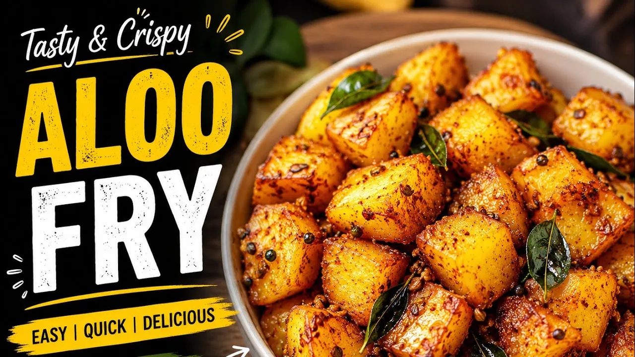 Easy & Crispy Aloo Fry Recipe | Simple Potato Fry | Telugu Cooking | Deepu’s World