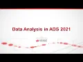 Data Analysis in ADS 2021