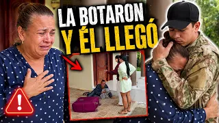 Botaron a su mama a la calle, pero no sabían quién venía por ella