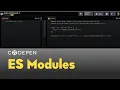 Using ES Modules on CodePen
