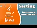 Insertion Sort Descending Flowchart Pseudocode Visualisasi Sorting Java Code