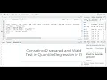 Generate R Square and Wald Test in Quantile Regression In R