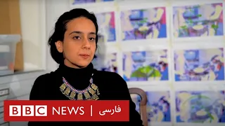 در کارگاه نازنین نوروزی هنرمند ایرانی ساکن نیویورک 