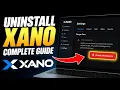 How to uninstall Xano from your no-code backend stack - Complete Guide