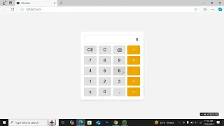 Standard Calculator using HTML CSS JavaScript and Python