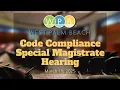 Code Compliance Special Magistrate Hearing March 19 2025