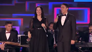 اسماعيل الشتيوي الشاب چيلاني وأميرة يتألقان في دويتو واحشني يا حبيبي خلال مهرجان ليبيا للإبداع 