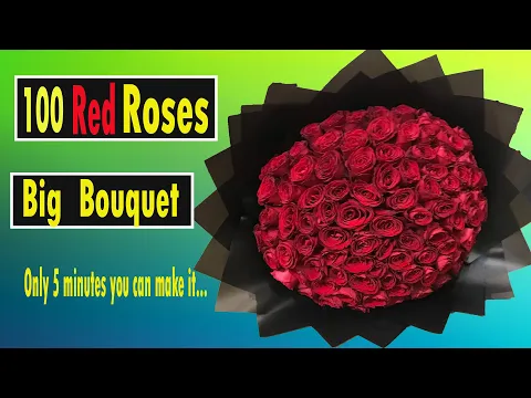 Download MP3 How to make big bouquet with 100 red roses?#Zihadflorist