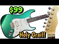 Build Your Dream Stratocaster From A 99 ALREADY FINISHED Guitar Kit Mine s Candy Sparkle Green