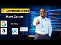 Move Zeroes LeetCode 283 Two Pointer Approach Explained