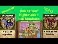 Where to Farm Nightshade and Red Mandrakes Wizard 101 2024 Transmute Deep Mushrooms Easy