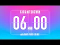 6 Minute Countdown Timer Flip Clock with Beep Every 10 Seconds