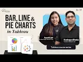 How to Create Bar Line and Pie Chart with Tableau in 8 Minutes Tableau Course Ep 10