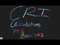 Vet-Tech Bites CRI Calculations Pt 1 Basic CRI s