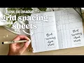 how to make a GRID SPACING SHEET in a bullet journal inspiration for bullet journal beginners