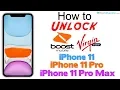 How to Unlock Virgin Boost Mobile iPhone 11 iPhone 11 Pro iPhone 11 Pro Max