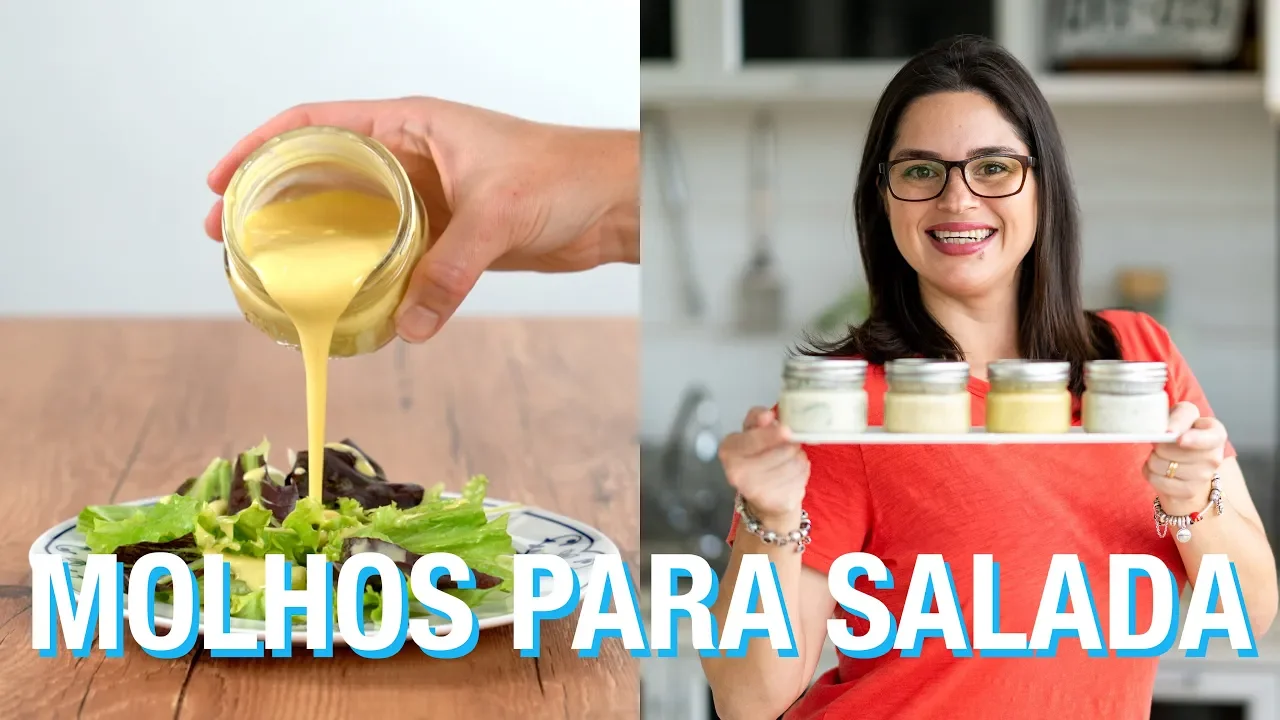4 OPÇÕES DE MOLHOS PARA SALADA VERDE | Rita Lobo | Cozinha Prática