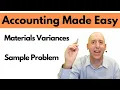 MA35 - Direct Materials Price and Quantity Variances