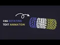 CSS Rotating Text Animation CSS Animation