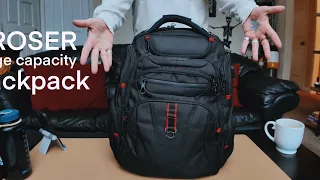 KROSER TSA Friendly Travel Laptop Backpack 17 3 inch XL Computer Backpack