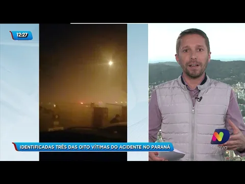 Identificadas três das oito vítimas do acidente no Paraná