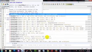 How to Draw Rectangle and Square from Java Applet Netbeans