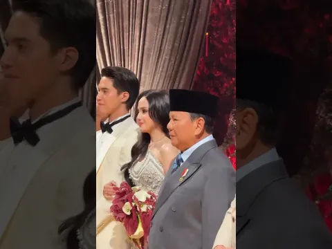 presiden Prabowo Subianto hadir di pesta pernikahan Syifa hadju dan El Rumi ‼️‼️ #prabowo #nikah