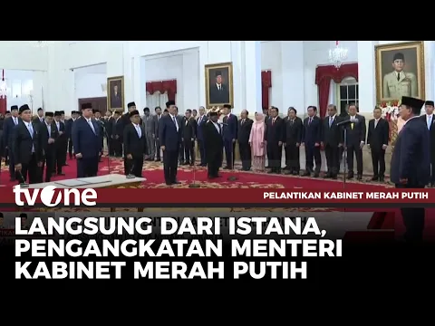 Momen Pelantikan Menteri Kabinet Merah Putih Prabowo-Gibran