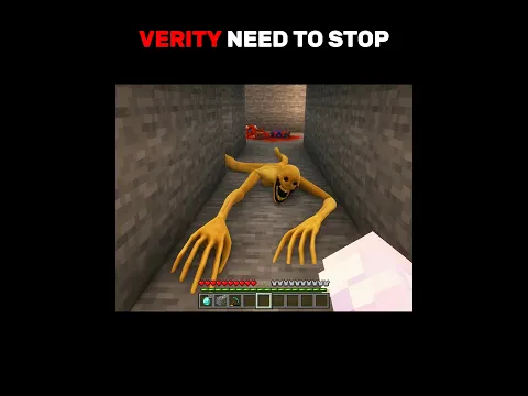 Verity Trying To Finish Me In Minecraft 😡 #shorts