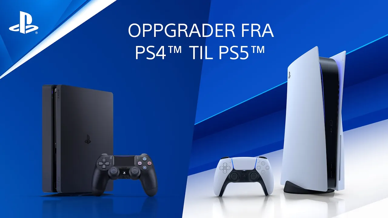 Oppgrader fra PS4 til PS5