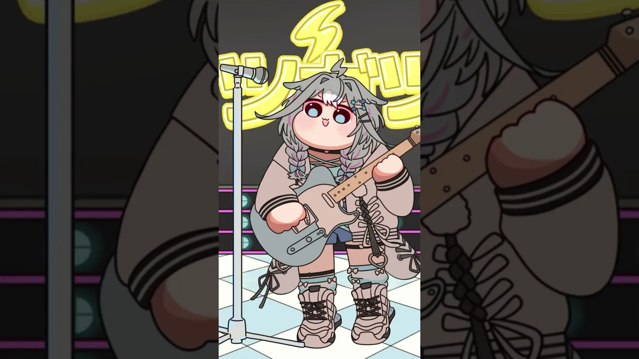 弦がない、、！マイク3m！！【ホロライブデバイス／水宮枢】#anime #shorts