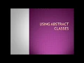 Abstract Classes and Final Keyword with example