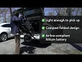 Jazzy Ultralight Folding Electric Wheelchair Lightweight Portable and Powerful Mobility