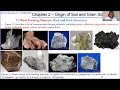 Chapter 2 Part1 - Origin of Soil and Grain Size Course of Soil Mechanics