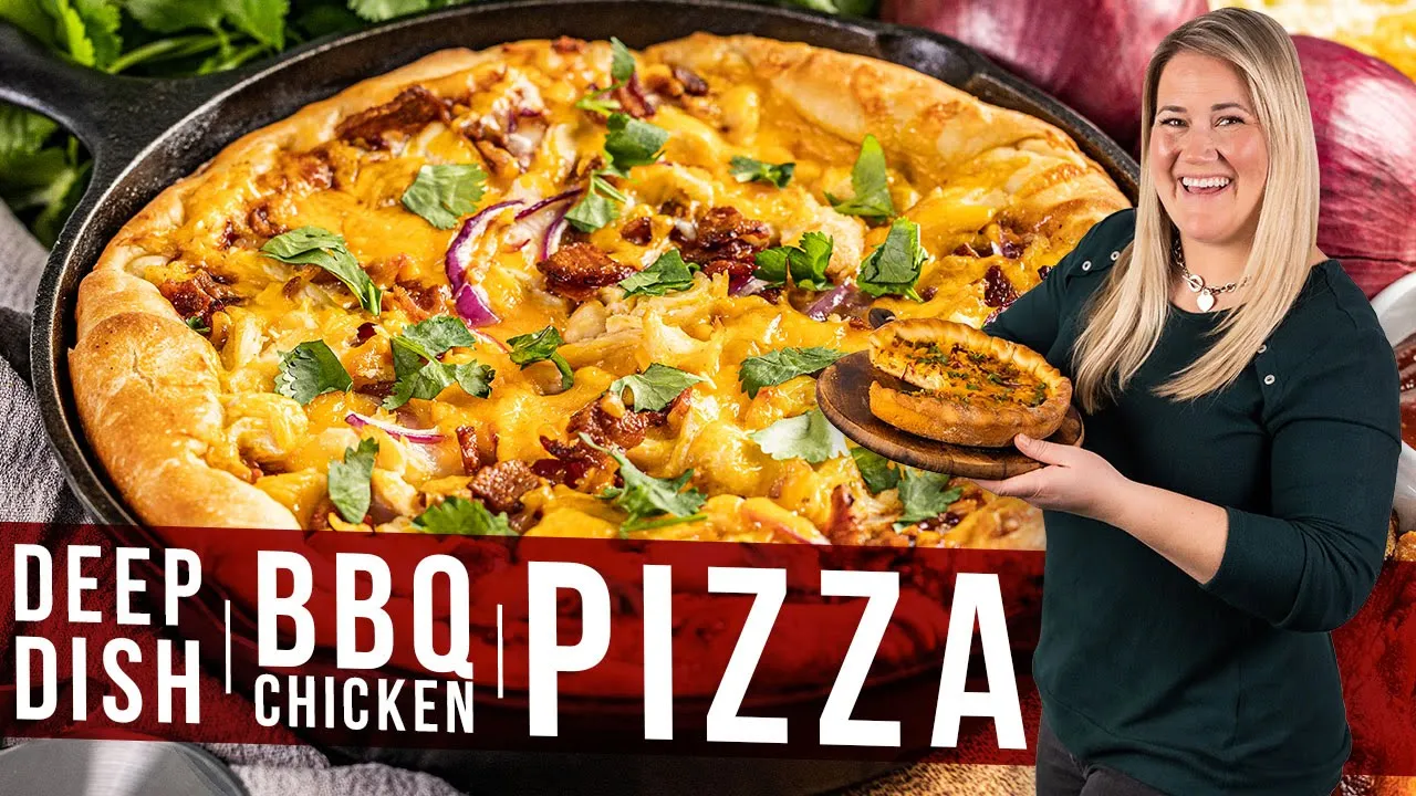 Deep Dish BBQ Chicken Pizza