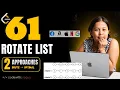 Rotate List Leetcode 61 Brute Optimal Asked in FAANG Linked List