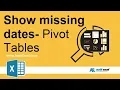 Pivot Table missing dates - see days with no activity