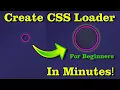 Create a Sleek CSS Loader Animation in Minutes HTML CSS Tutorial for Beginners