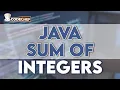 Java Sum of Integers