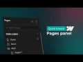 Webflow pages panel - Quick tutorial