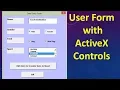 Excel VBA Tutorial 15 - UserForm with Textbox Checkbox ListBox Option Button and Command Button
