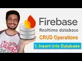How to insert data into firebase real time database in android