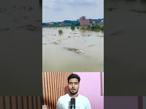 बिहार में बाढ़ का कहर, बस्ती में पहुंचा पानी 😳 #bihar #flood #viralnews
