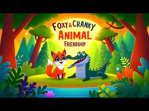 Download MP3 Foxy \u0026 Cranky Animal Friendship #kidsstories #bedtimestories #theuglyduckling #cartoonsforkids