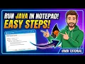 Notpad me java ka program kese run kareee