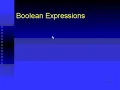 Boolean Expressions in C Programming language