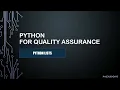 Python For QA - Python Lists for Testers