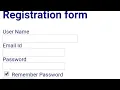 How To Create Registration Form in HTML HTML Registration form using Android Mobile anWriter App