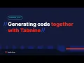 Generating code using Tabnine