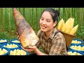 Download Lagu Harvesting Huge Bamboo Shoots, How to Process and Boil them to Sell at the Market